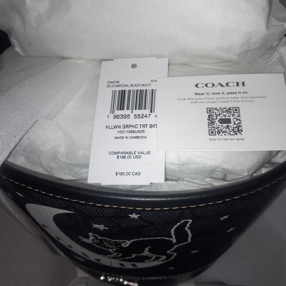 New Coach Halloween Trick/Treat Bucket With Matching Coach Wristlet 🎃 NWT 🎃 - Picture 7 of 16